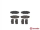 Гальмівні колодки BREMBO P78020 Subaru Legacy, Impreza, Forester, Outback, XV SU00304097, 26696FJ000, 26696AG050 - зображення 2