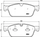 Гальмівні колодки BREMBO P50102X Mercedes GLE-Class, GLS-Class, M-Class, GL-Class 0064203620, 0074200920, 0074207920 - зображення 1