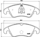 Гальмівні колодки BREMBO P85098X Audi A4, A6, Allroad, A5, Q5, A7 8K0698151, 8K0698151B, 8K0698151D - зображення 2