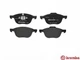 Тормозные колодки BREMBO P24061 Volvo V40, V50, C30, S40, C70; Ford C-Max, Focus, Kuga, Ecosport; Mazda 3, 5 CV612001CB, CV612001BC, CN152K021AA - изображение 2