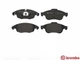 Колодки гальмівні BREMBO P61083 Citroen Berlingo, C4, DS5, DS4; Peugeot Partner, 5008 E172295, 4254C0, 425465 - зображення 2