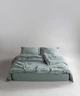 Постільна білизна Limasso Stonewashed Ranforse сімейний Natural Green - зображення 1