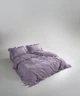 Постільна білизна Limasso Stonewashed Exclusive Ranforse сімейний Natural Violet - зображення 2