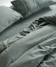 Постільна білизна Limasso Stonewashed Ranforse сімейний Natural Green - зображення 3