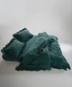 Постільна білизна Limasso Stonewashed Exclusive Ranforse сімейний Dark Green - зображення 3