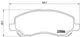 Колодки гальмові BREMBO P54030X Mitsubishi Galant, Outlander, Lancer, ASX; Dodge Caliber, Avenger; Jeep Patriot, Compass (MK49); Citroen C4; Chrysler SEBRING, STRATUS MZ690568, 05191217AA, 068035576AA - зображення 1