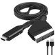 Конвертер Scart в HDMI HD 1080P, Scart в HD, 1 м. Адаптер, перехідник - зображення 1