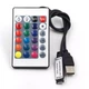USB-контроллер RGB для LED-ленты, контроллер для светодиодной ленты, диммер, 5-24В, 6А, 24-кнопочный, 1 метр - изображение 1