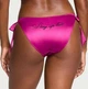Атласні рожеві трусики чики на завязках (М) Victoria's Secret - зображення 3