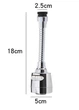 Насадка на кран для економії води 1/2" Faucet Pressurized аератор на кран 360° + перехідник 21-23мм - зображення 7