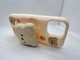 Детский резиновый чехол Bear для Apple iPhone 11 с подставкой держателем Бежевый - изображение 2