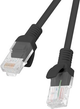 Patchcord Lanberg Cat 5e UTP 1 m Black (PCU5-10CC-0100-BK) - obraz 2