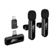 Мікрофон HOCO Type-C/Lightning Fair wireless microphone L20A |2.4G, 5-15m, 3-4h| Black - зображення 1