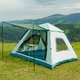 Палатка туристическая трехместная LUGI 235x235x155 см с тентом Синяя (LGLU005BL) - изображение 2