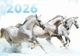 Календар настінний квартальний на 2026 рік на три пружини , Apriori, рік Коня, Кінь, символ року Кінь,Horses , 29,7х61см , 20 вид - зображення 2