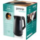 Электрочайник 1.7л, Strix контроль, черный матовый Gorenje 000330201 - изображение 10