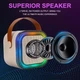 Беспроводная караоке колонка с 2-мя микрофонами и RGB Sing-e ZQS K12 Mini AUX, TF, USB, FM Голубой 57228 - изображение 7
