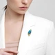Брошь-значок BROCHE брошь бижутерия Цветы Гиацинт синяя BRGV115002 - изображение 3