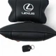 Набор автоподушек Lexus кожа Италия+ подарок, Автоподушки Лексус с вышивкой - изображение 5