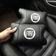 Набор подушек Fiat из натуральной кожи + вышивка логотипа и кожаный брелок в подарок - изображение 6