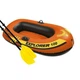 Лодка надувная Intex 58329-1 одноместная Explorer 100 147х84 см с веслами 2-х камерная из винила Оранжевая (33-9- 58329-1) - изображение 1