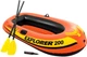 Лодка надувная Intex 58331 Explorer 200 Set полуторная из винила 185х94 см с веслами и мини насосом 2-х камерная Оранжевый (33-9-58331) - изображение 2