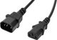 Kabel Accura C13 - C14 VDE 1.8 m Black (ACC2216) - obraz 1