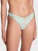 Комплект білизни (ліф + трусики стрінги) з мереживом Victoria's Secret (12269830392) Tease Lace-Trim 70B/XS салатовий - зображення 6