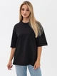 Набор футболок хлопковых оверсайз длинных женских Ray Oversize U0104W-3PACK4 S/M 3 шт Бежевый/Розовый/Черный (RAY2000000038216) - изображение 4