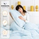 Пуховая подушка MirSon №1803 Bio-Blue 90% пух мягкая 50х70 см (2200003011845) - изображение 13