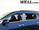 Дефлекторы окон ветровики Kia Seltos 21-22 с черным молдингом нерж WELLVISORS КИА Селтос WT0038754 - изображение 9