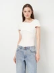 Боди-футболка женская H&M 1178038 S Белая (2000001633540) - изображение 1