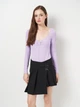Боди-футболка женская H&M 1137323_сиреневый M Сиреневая (2000001632055) - изображение 1