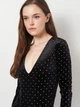 Боди-футболка женская H&M 0908551_стрази S Черная (2000001632093) - изображение 4
