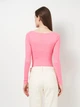 Боди-футболка женская H&M 1123802_роз L Розовая (2000001633731) - изображение 2