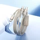 Кабель Hoco U139, 2в1, Type-C to 2хType-C, PD 100W, 1.2m, gold - изображение 5