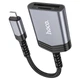 Адаптер перехідник Hoco UA25 2в1 card reader Lightning сірий - зображення 4