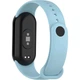 Ремешок силиконовый для Xiaomi Mi Band 8 № 09 серо-голубой - изображение 5