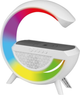 Портативна колонка DPM DTL301W LED RGB Bluetooth з індукційною зарядкою Біла (5906881230763) - зображення 2