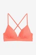 Купальний ліф H&M 40 кораловий 2907928212 - зображення 1
