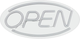 Декоративна неонова LED вивіска DPM Open 45 x 22 см (5906881229286) - зображення 1