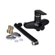 Змішувач для ванни 35B 005, Chrome/Black (k35) з довгим поворотним виливом BRIN35B005 Brinex - зображення 5