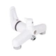 Brinex 36W 005 Смеситель для ванны Chrome/White (k35) с длинным поворотным изливом BRIN36W005 - изображение 5