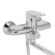 Lidz Tani 005 Смеситель для ванны Chrome (k40) с длинным поворотным изливом и душевым гарнитуром LDTAN005CRM44962 - изображение 3