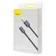 Кабель Baseus Crystal Shine Series Fast Charging Data Cable USB to iP 2.4A 2m Black (CAJY000101) - изображение 2