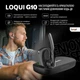 Bluetooth гарнитура LOQUI G10 с шумоподавлением, Multipoint, 25 часов работы, черная - изображение 6