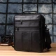 Сумка планшет через плечо мужская из натуральной кожи Vintage leather-23023 Черная - изображение 11