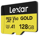 Karta pamięci Lexar microSDXC Professional GOLD 128Gb UHS-II A1 C10 U3 V60 (LMSGOLD128G-BNNNG) - obraz 3