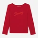 Подростковый лонгслив для девочки Tommy Hilfiger 209080275 140 см Красный (1159839463) - изображение 1