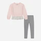 Детский комплект (свитшот + лосины) для девочки Calvin Klein 559452685 92 см Розовый/Серый (1159839607) - изображение 1